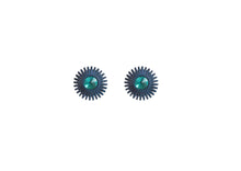 Load image into Gallery viewer, Crystal Round Stud Earrings