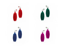 Load image into Gallery viewer, Feather Drop Earrings