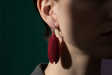 Load image into Gallery viewer, Feather Drop Earrings