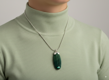Load image into Gallery viewer, Feather Crystal Art Pendant