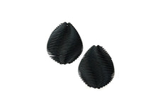 Load image into Gallery viewer, Petal Statement Earrings ~ Black