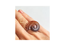Load image into Gallery viewer, Silver Shell Ring Medium