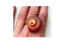 Load image into Gallery viewer, Statement Shell Silver Ring