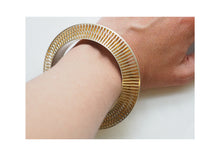 Load image into Gallery viewer, Gold Plated Silver Phase Bangle