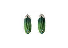 Load image into Gallery viewer, Feather Crystal Art Earrings