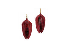 Load image into Gallery viewer, Statement Feather Drop Earrings