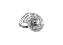 Load image into Gallery viewer, Statement Shell Silver Ring