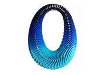 Load image into Gallery viewer, Curving Colour Gradient Statement Necklace