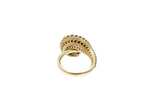 Load image into Gallery viewer, Pink Tourmaline Gold Swirl Ring
