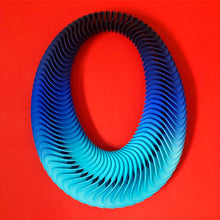 Load image into Gallery viewer, Curving Colour Gradient Statement Necklace