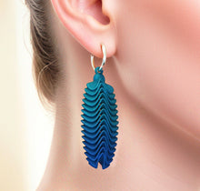 Load image into Gallery viewer, Feather Drop Earrings
