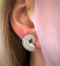 Load image into Gallery viewer, Snail Shell Stud Earrings
