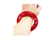 Load image into Gallery viewer, Geo Optical Bangle ~ Red
