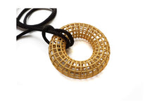 Load image into Gallery viewer, Gold Plated Steel Torus Pendant
