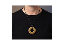 Load image into Gallery viewer, Gold Plated Steel Torus Pendant
