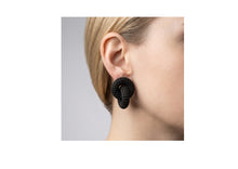 Load image into Gallery viewer, Torus Interlock Earrings - Black
