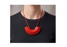Load image into Gallery viewer, Phase Curved Pendant ~ Red
