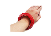 Load image into Gallery viewer, Small Mesh Bangle ~ Red
