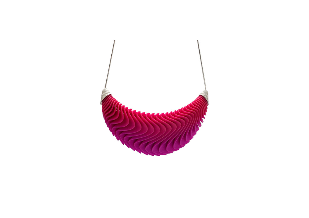 Ripple Necklace with Silver