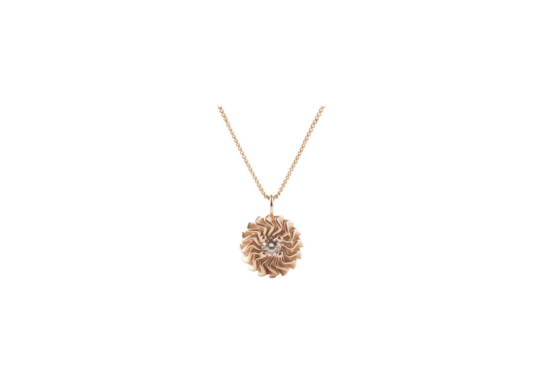 Rosette Diamond Pendant