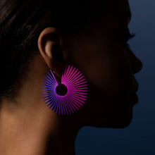 Load image into Gallery viewer, Statement Phase Hoops - Deep Teal
