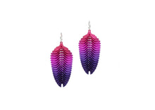 Load image into Gallery viewer, Statement Feather Drop Earrings
