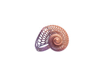 Load image into Gallery viewer, Statement Shell Silver Ring

