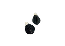 Load image into Gallery viewer, Petal Earrings ~ Black
